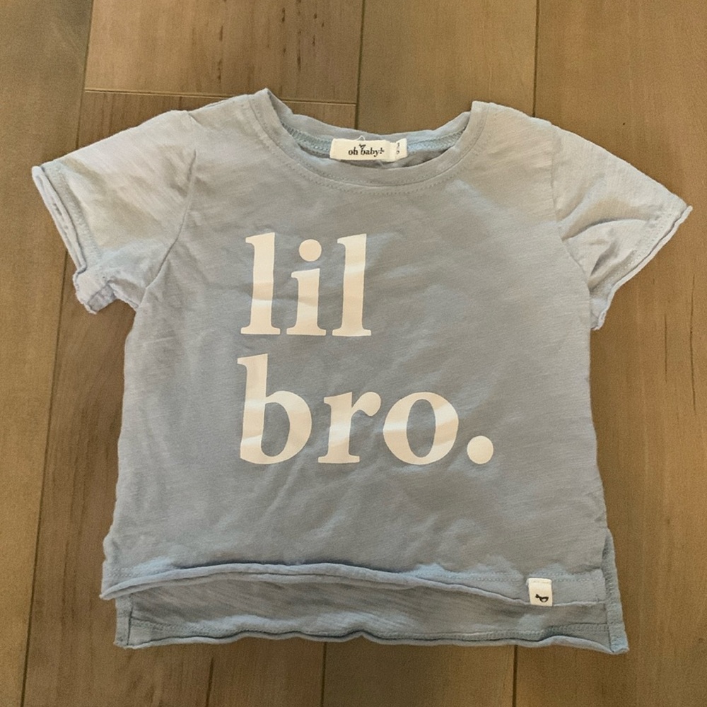 Oh Baby! Blue Lil Bro Shirt | Size 3-6 months |